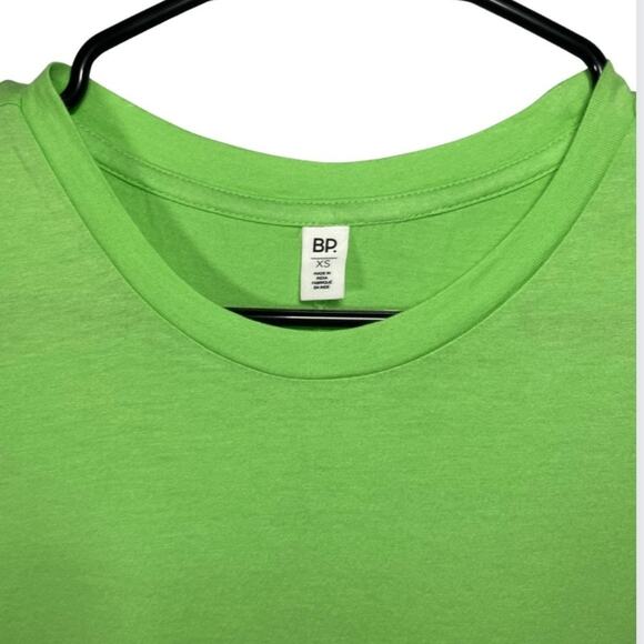 BP Womens Lime Green T-Shirt XS Cotton/Modal Blend Short Sleeve Crew Neck - Picture 2 of 6